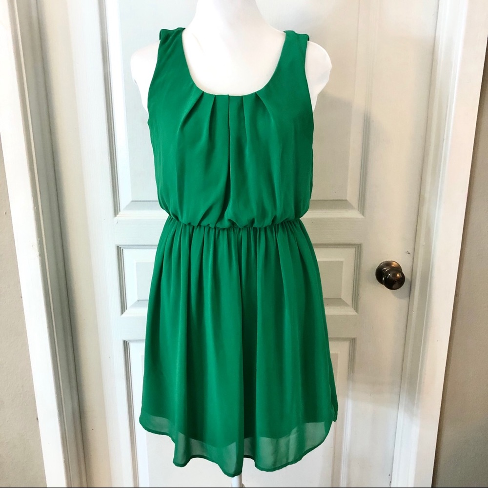 3/$20 BCX emerald green dress